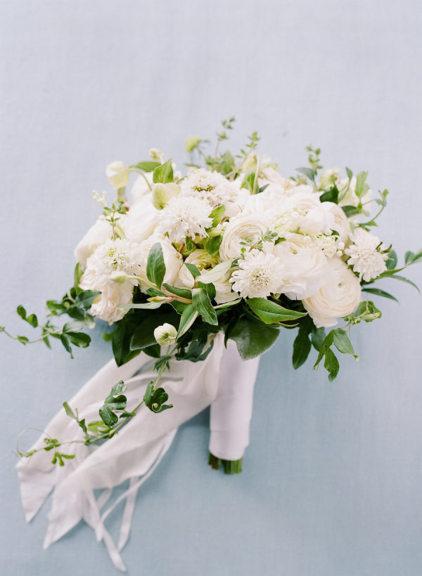 Elegant Seaside Wedding with a Pop of Orange