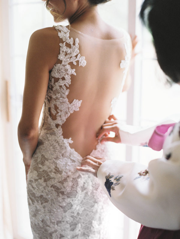 The Bride Wore an Open-Back Dress That Stole the Show