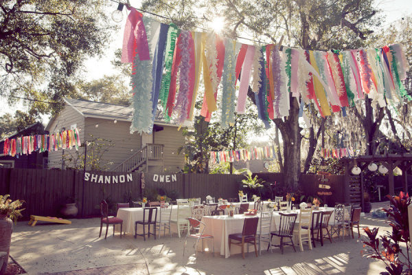 mismatched vintage chairs